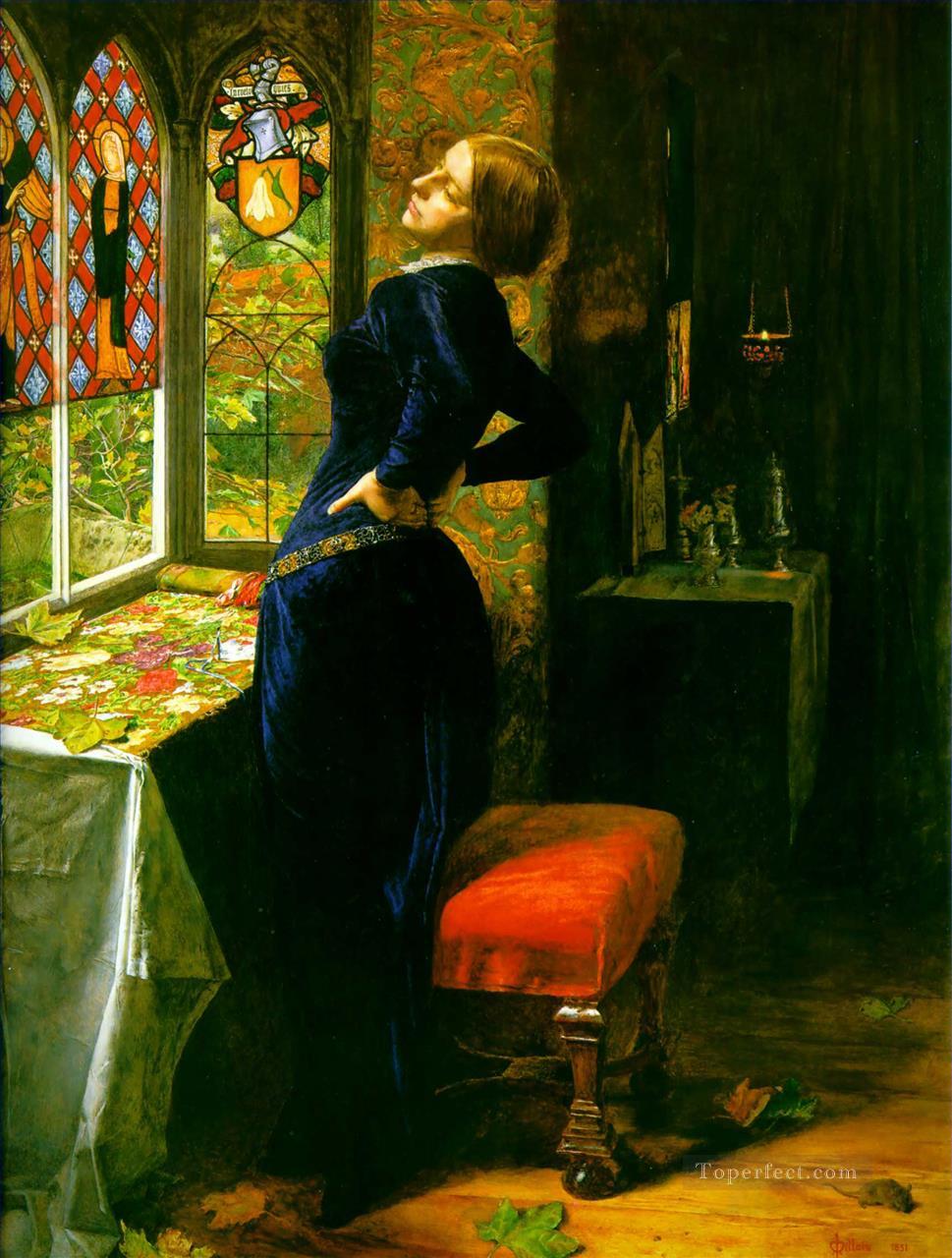 Mariana Pre Raphaelite John Everett Millais Oil Paintings